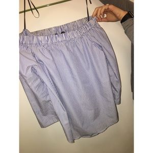 Zara off the shoulder top!